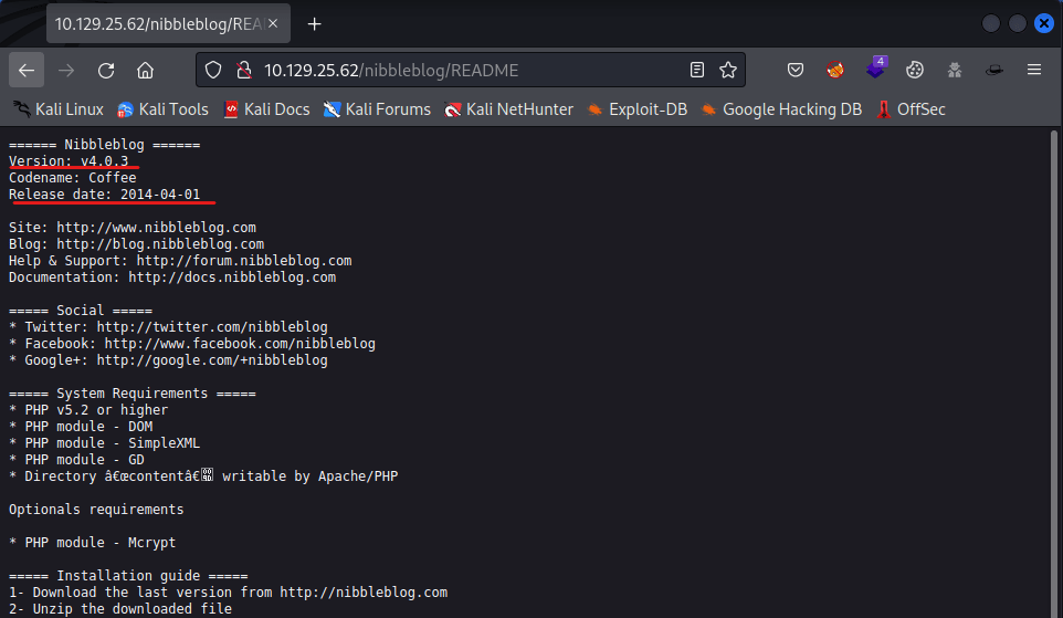 Writeup Nibbles on HTB eMVee
