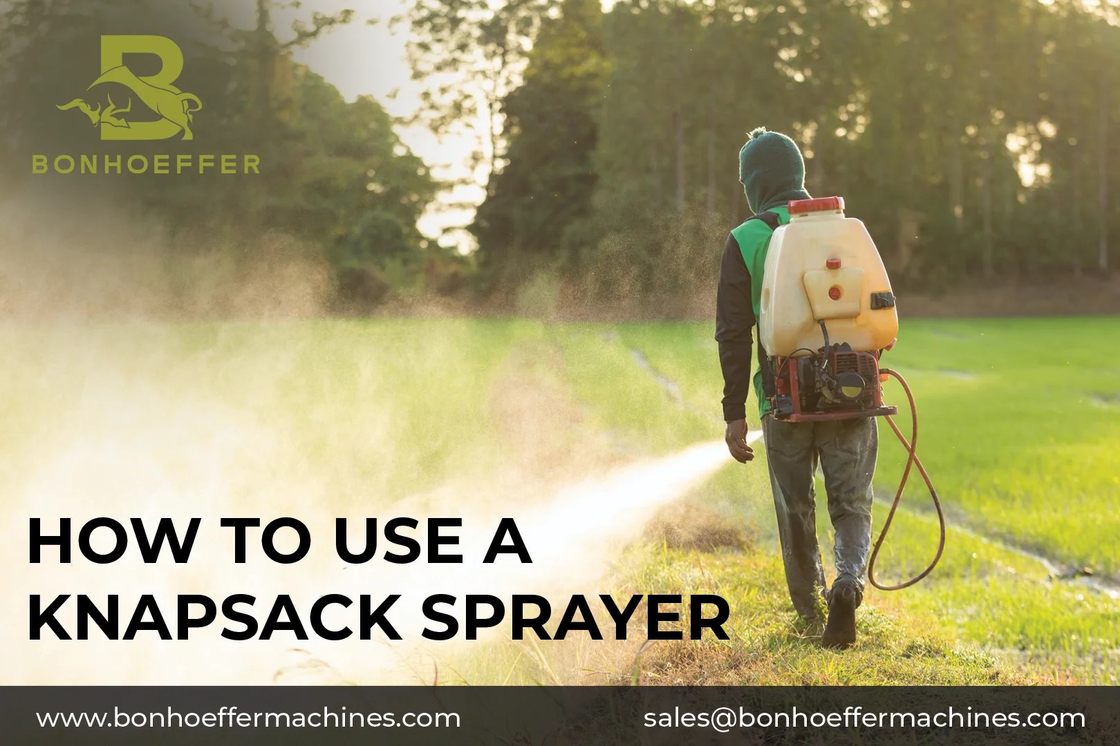 How to Use a Knapsack Sprayer bonhoeffermachines