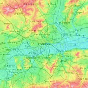 Height Above Sea Level Map Uk