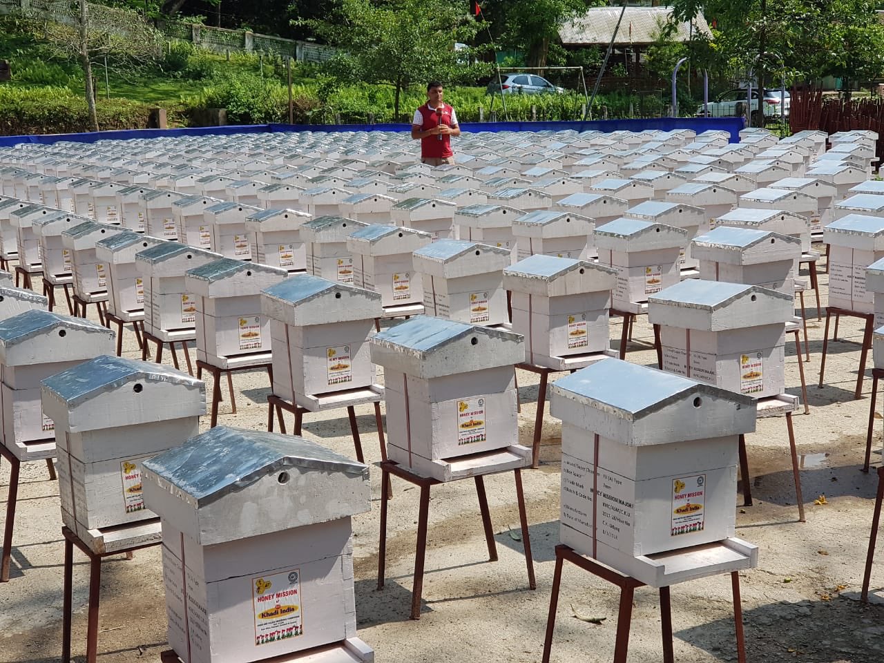 KVIC Sets World Record, Gives 1000 BeeBoxes to Kaziranga Tribals!