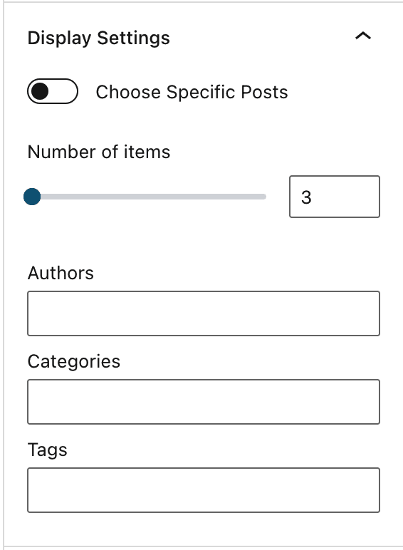 Post Carousel Block Support