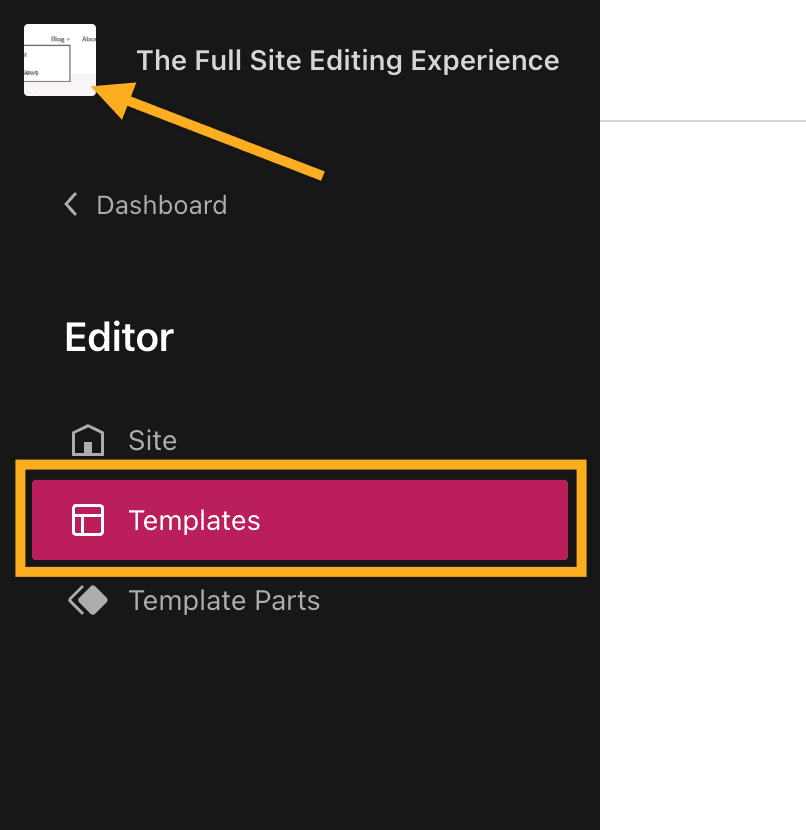 Add a Sidebar Using the Site Editor Support