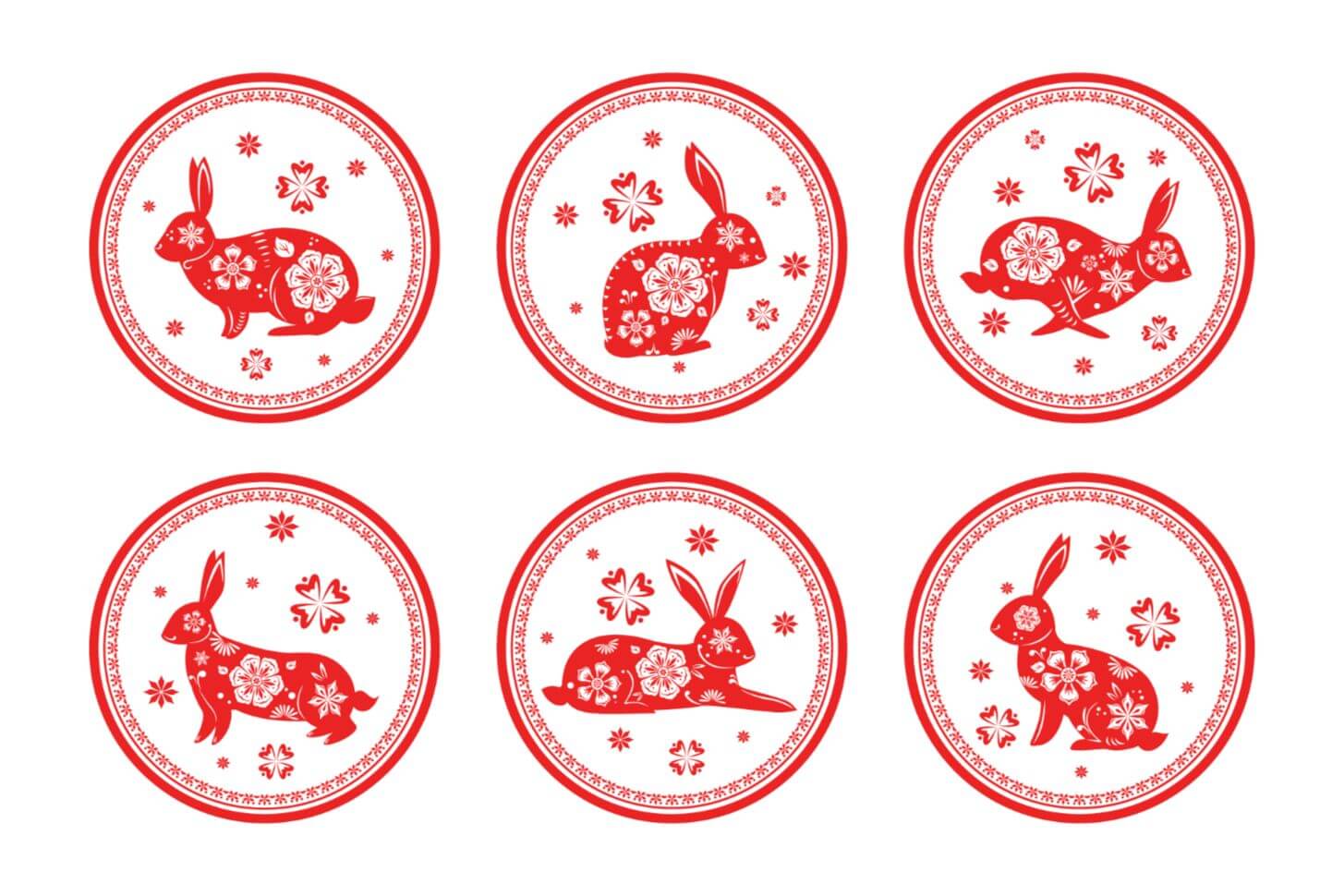 Year of the Rabbit 2023 Freebies Download 3 Types of Free New Year