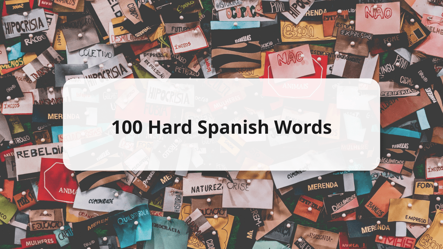 Spanish Words Collage