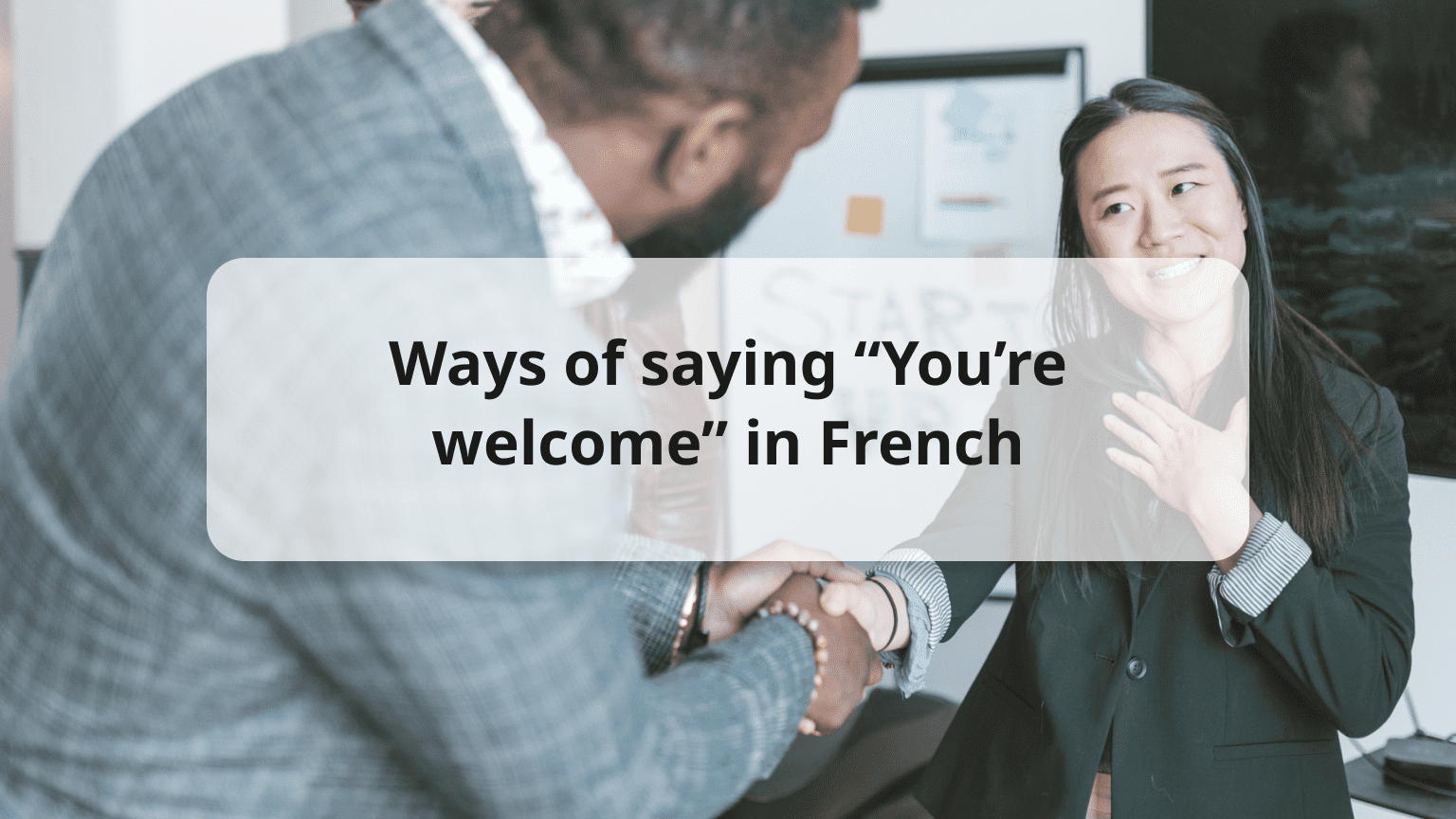 7 Ways to say “You’re in French
