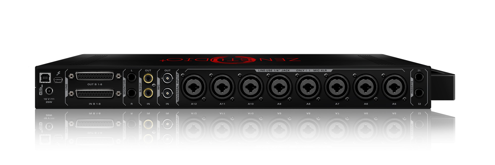 Zen Studio+ Portable Thunderbolt™ And USB Interface With 12 Mic Pres