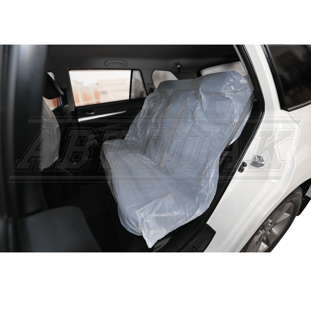 Disposable polyethylene back seat covers, “Pocket” type