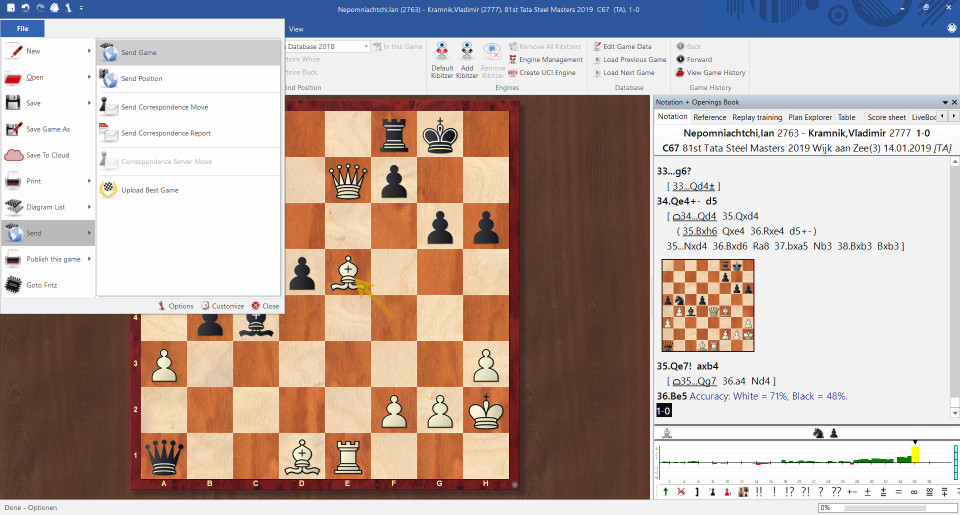 Share games with ChessBase 15 ChessBase