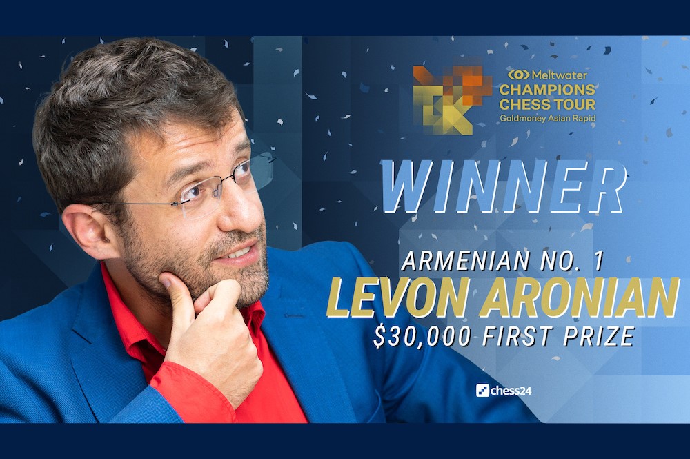 Levon Aronian convincingly wins the Goldmoney Asian Rapid tournament