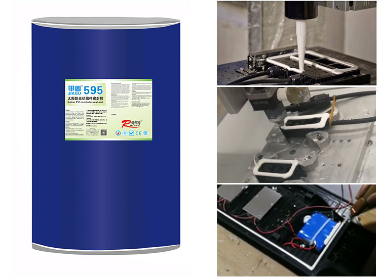 PV module junction box sealant applicationPV module junction box