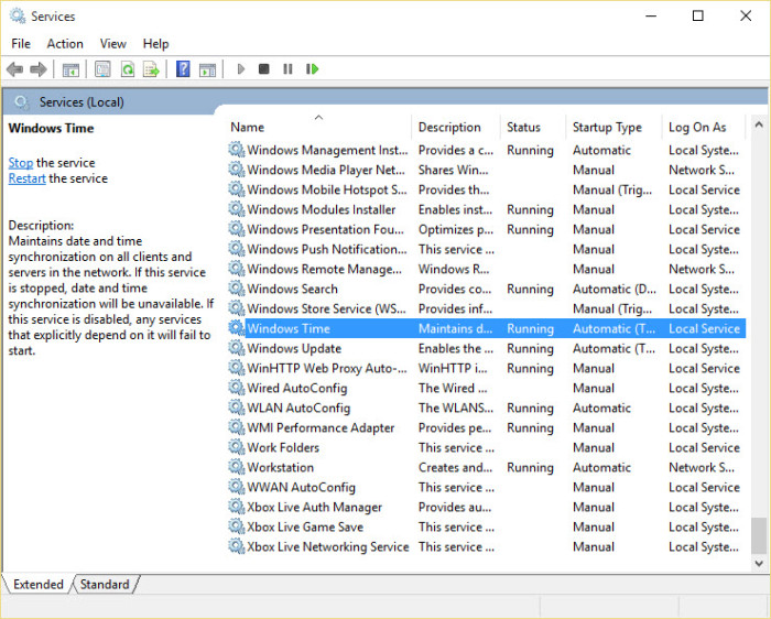 Windows 10 Fix wrong time