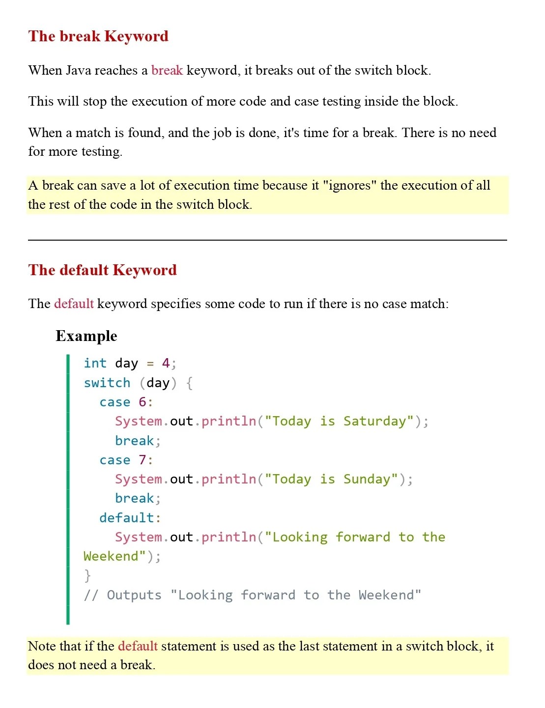 Learn Java Switch (Session 13) PDF Connect 4 Techs