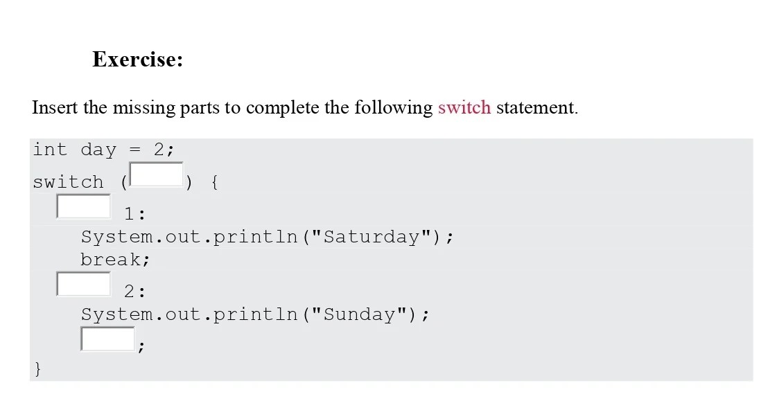 Learn Java Switch (Session 13) PDF Connect 4 Techs