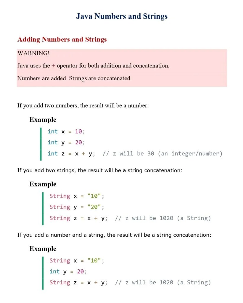Learn Java Strings (Session 9) PDF Connect 4 Techs