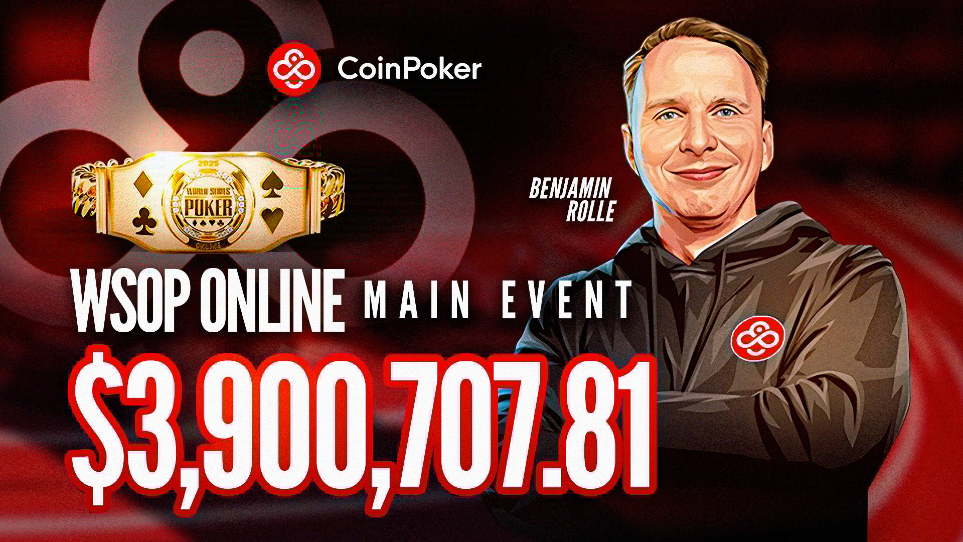 CoinPoker Ambassador Bencb Ships WSOP Online Main Event For $3.9 Million