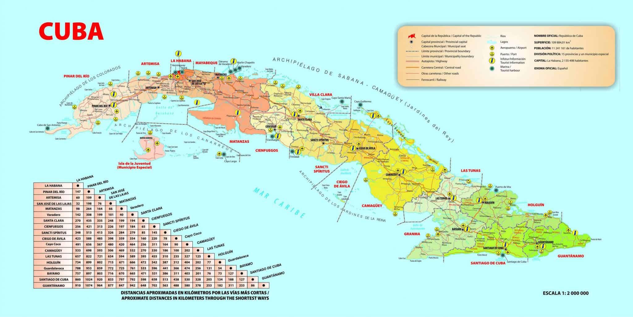 Cuba Map DCuba