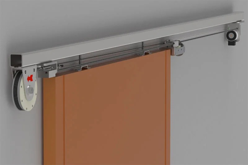 Flexible sliding door closer tensioned wire rope DICTAMAT50WS