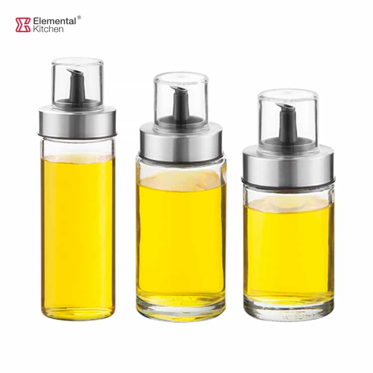 Glass Oil Storage Bottle with Cap and Spice Jars Set 88802000