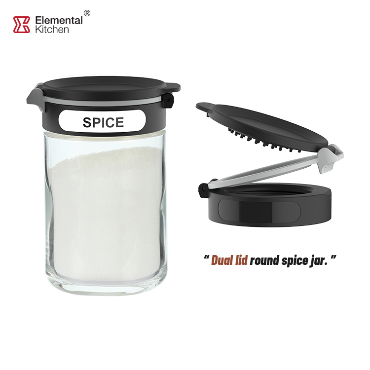 Glass Spice Containers with Rotating Rack 79352005