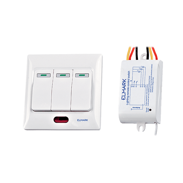 RF REMOTE CONTROL SWITCH THREE CHANNELS ELMARK