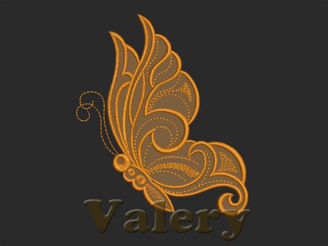 Applique Butterfly Machine Embroidery Design