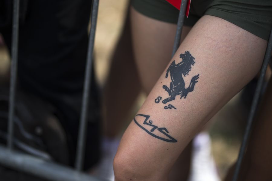 Fan With Michael Schumacher And Ferrari Tattoo Formula 1 Photos Espn Co Uk