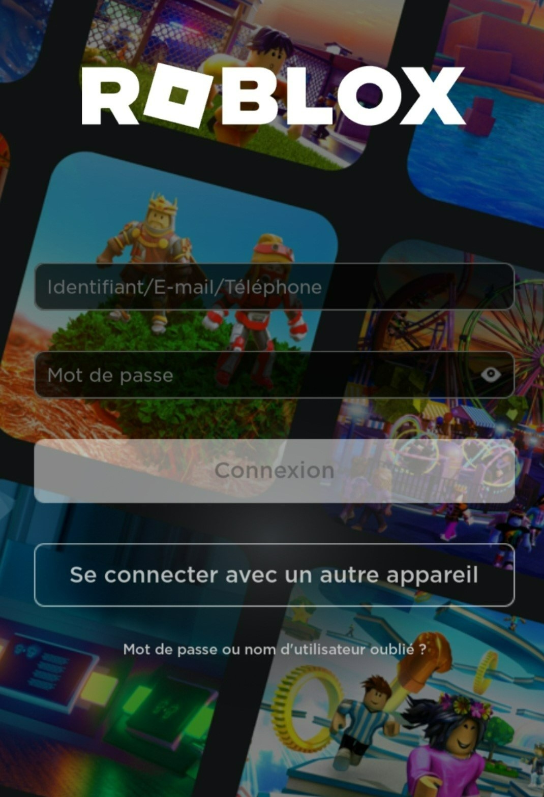 Connexion avec votre numéro de téléphone Support Roblox