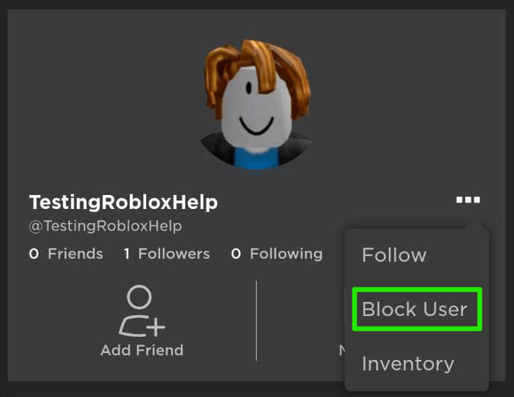 How to Block Another User Roblox Support