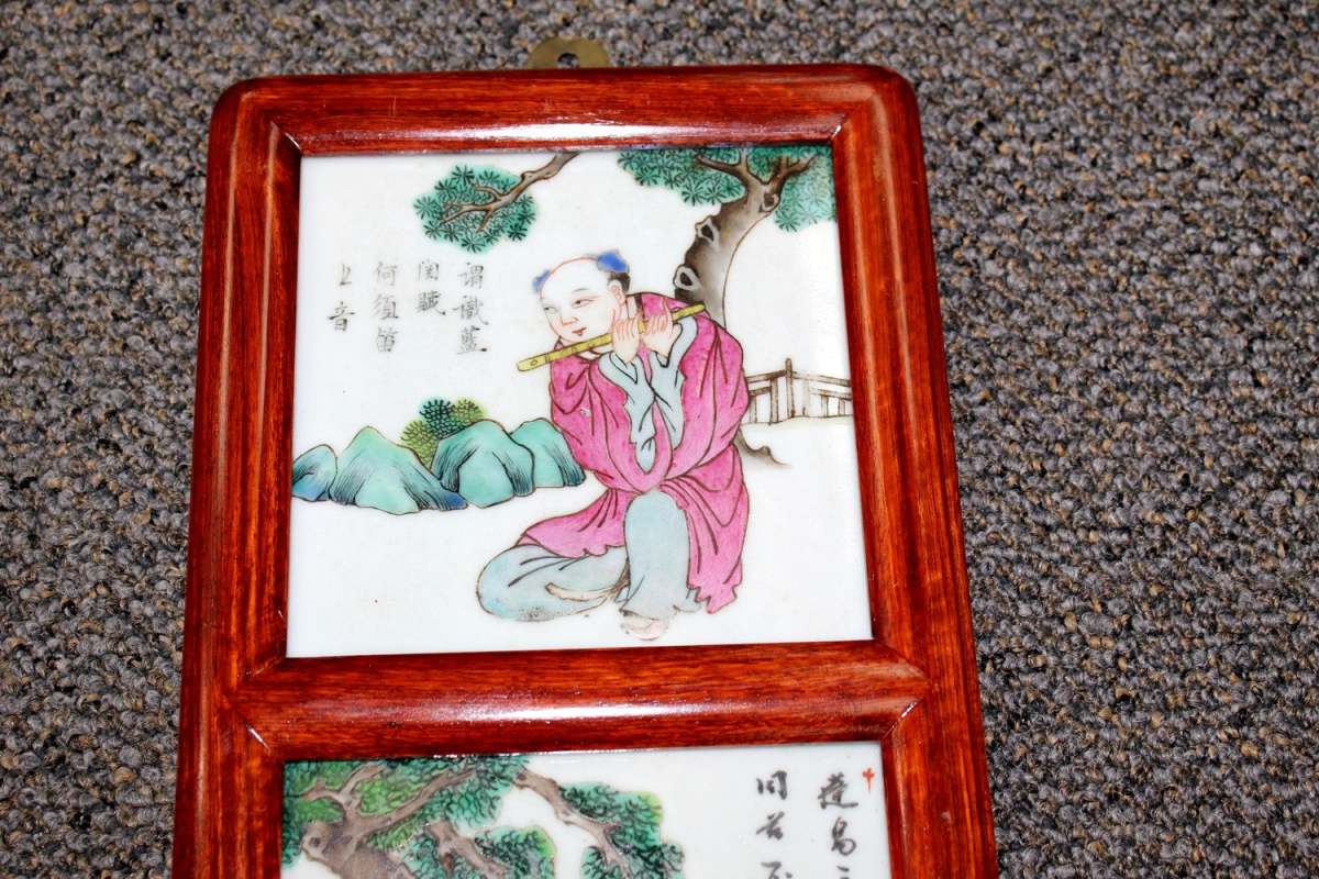 51BidLive[Chinese Porcelain Tile Panel]