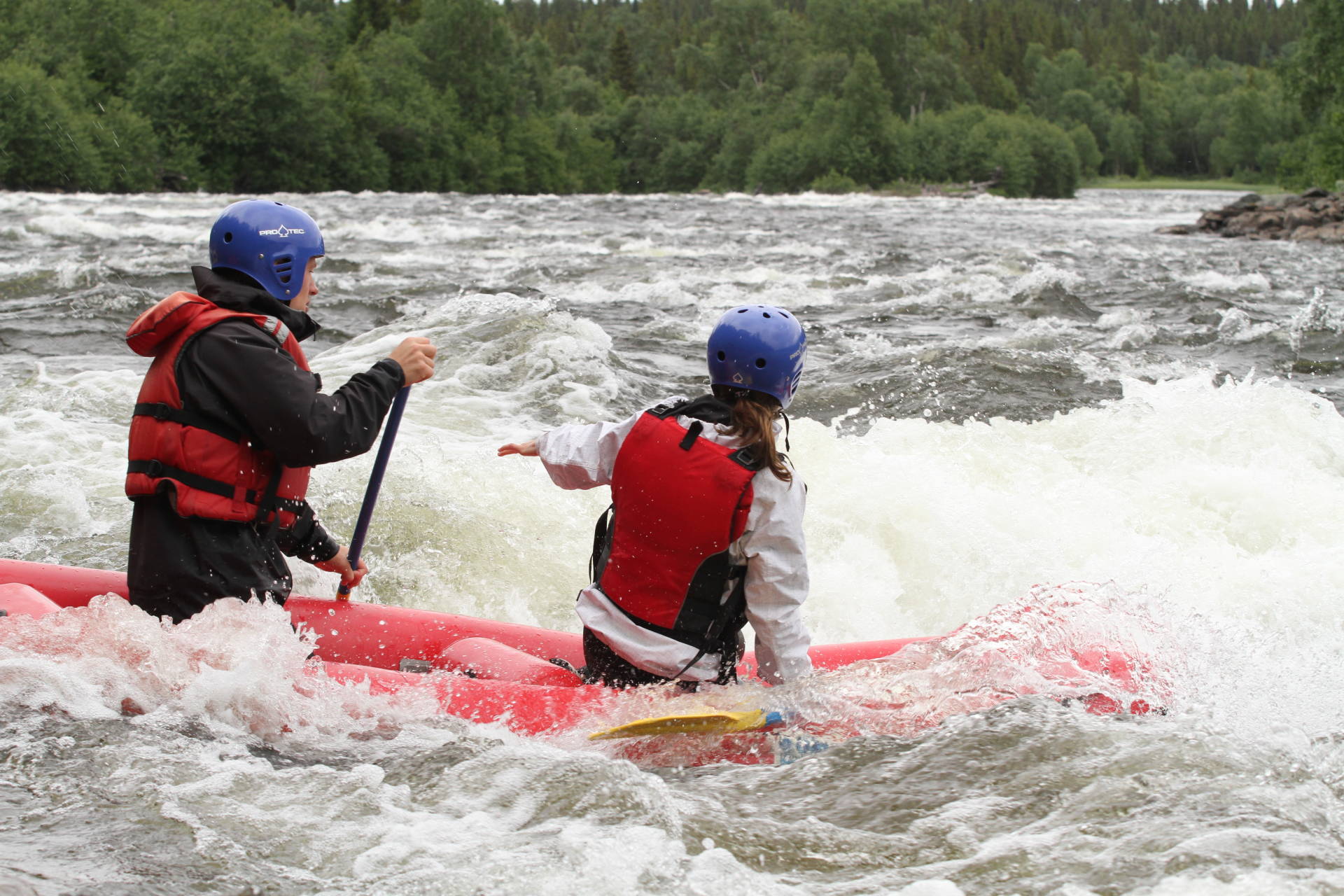 Ducky inflatable canoe in Sweden Åre JoPe