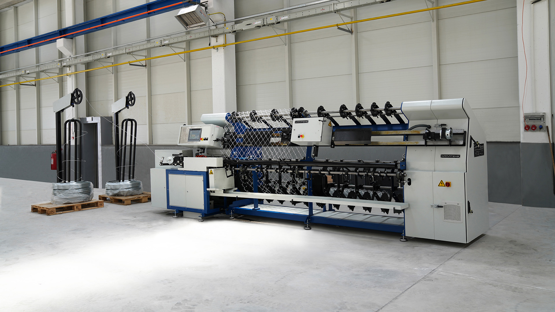 KAMATEKS Fully Automatic Chain Link Fence Machine Siemens Servo