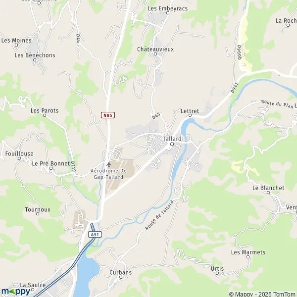 Map Tallard map of Tallard (05130) and practical information