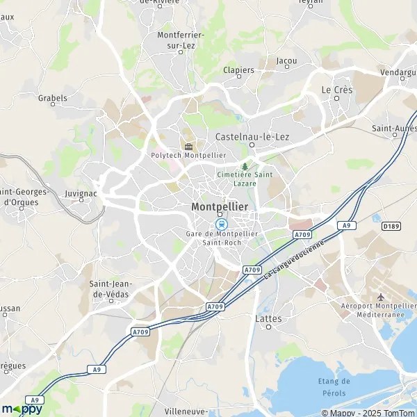 Map Montpellier map of Montpellier (34000) and useful information