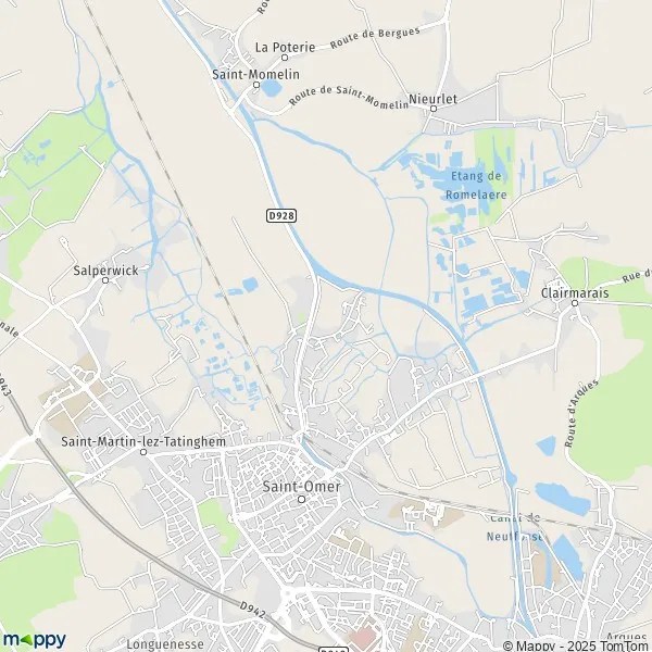 Map SaintOmer map of SaintOmer (62500) and practical information