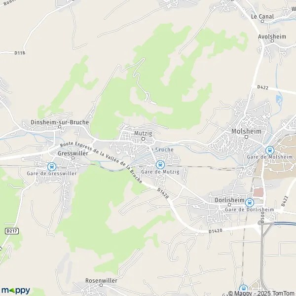 Map Mutzig map of Mutzig (67190) and practical information