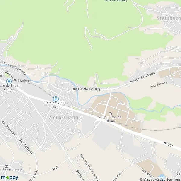 Map VieuxThann map of VieuxThann (68800) and practical information