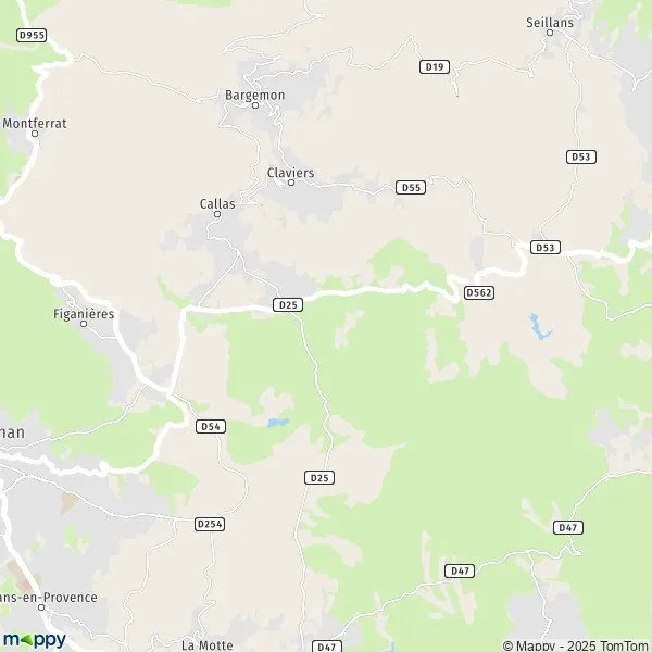 Map Callas map of Callas (83830) and practical information