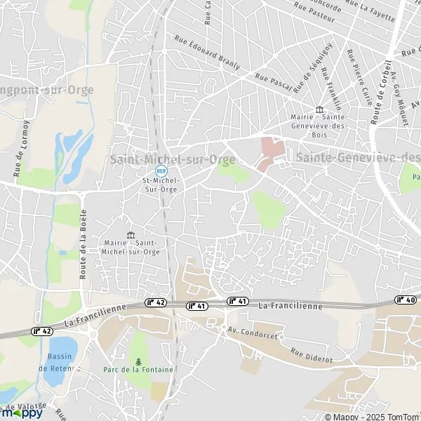 Map map of (91240) and