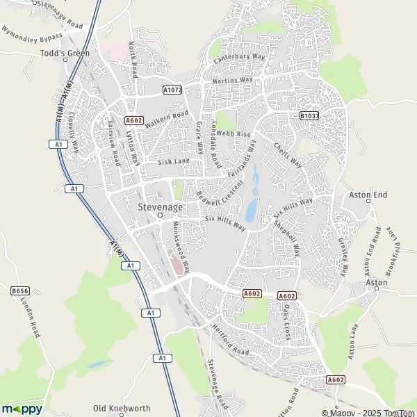 Map Of Stevenage Hertfordshire Map Stevenage map of Stevenage (SG1 1) and practical information