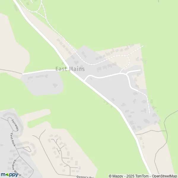 Map East Mains map of East Mains (AB31 4) and practical information