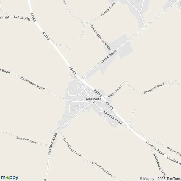 Map Markyate map of Markyate (AL3 8) and practical information