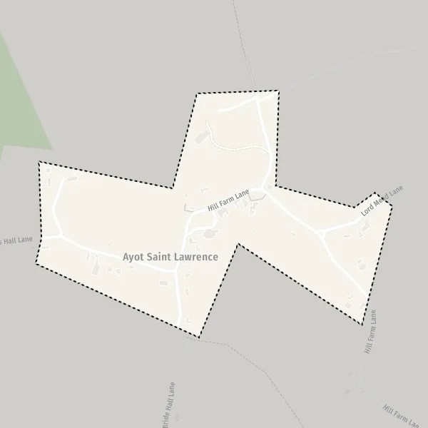 Map Ayot Saint Lawrence map of Ayot Saint Lawrence (AL6 9) and