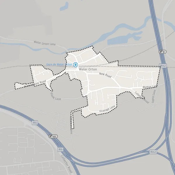 Map Water Orton map of Water Orton (B46 1) and practical information