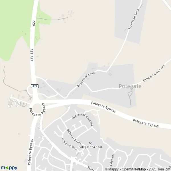 Map Polegate map of Polegate (BN26 6) and practical information