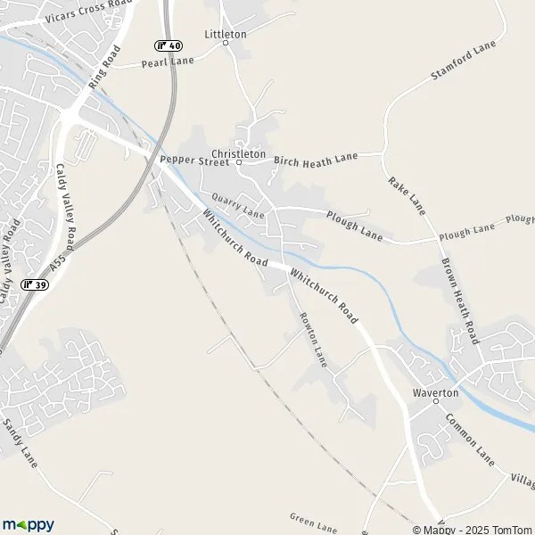 Map Christleton map of Christleton (CH3 7) and practical information