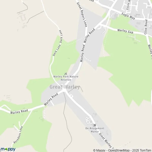 Map Great Warley map of Great Warley (CM13 3) and practical information