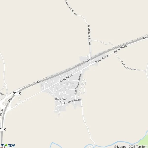 Map Boreham map of Boreham (CM3 3) and practical information