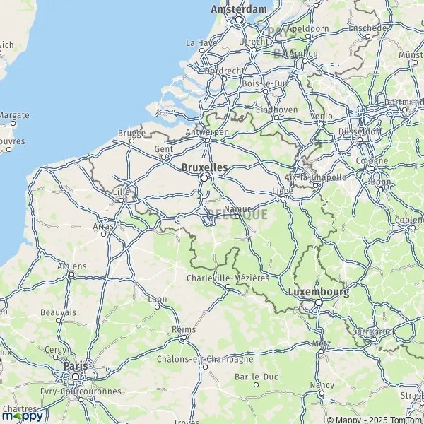 Map of Belgium map of Belgium and practical information Mappy