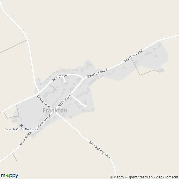 Map Frankton map of Frankton (CV23 9) and practical information