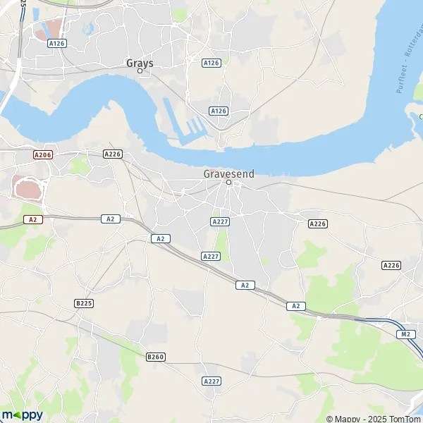 Map Gravesend map of Gravesend (DA12 1) and practical information